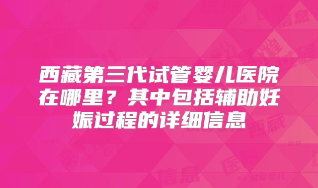 西藏第三代试管婴儿医院在哪里？其中包括辅助妊娠过程的详细信息