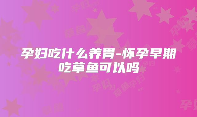 孕妇吃什么养胃-怀孕早期吃草鱼可以吗