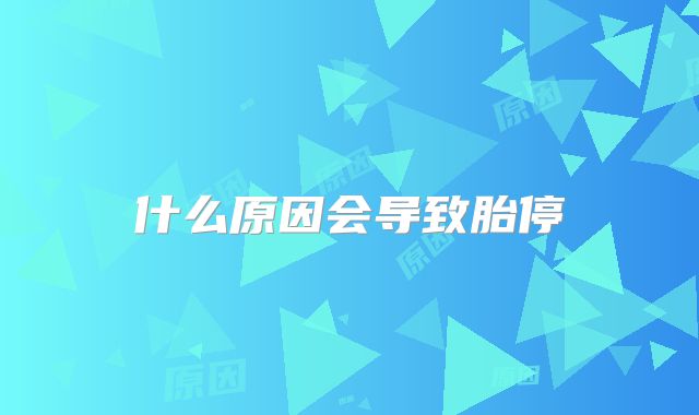 什么原因会导致胎停