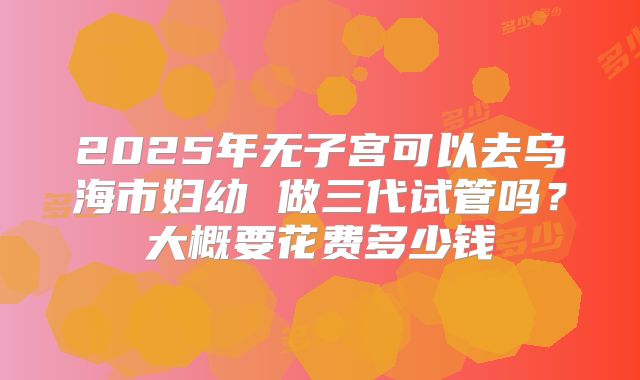 2025年无子宫可以去乌海市妇幼 做三代试管吗?大概要花费多少钱