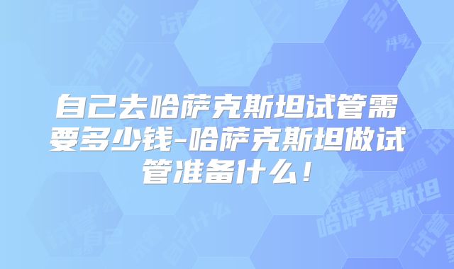 自己去哈萨克斯坦试管需要多少钱-哈萨克斯坦做试管准备什么！