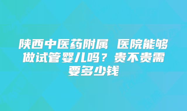 陕西中医药附属 医院能够做试管婴儿吗？贵不贵需要多少钱