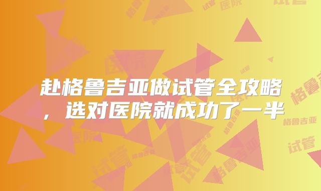 赴格鲁吉亚做试管全攻略，选对医院就成功了一半