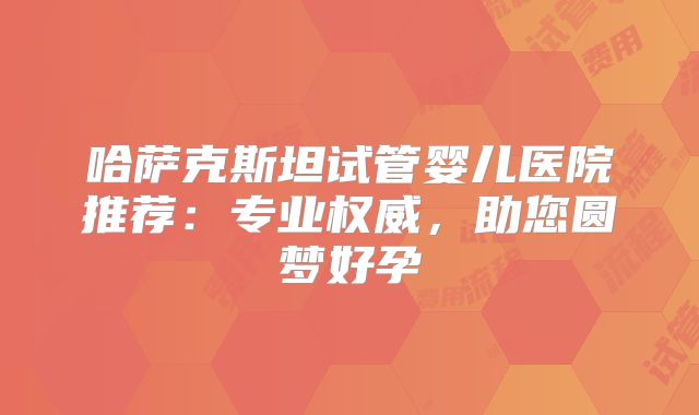 哈萨克斯坦试管婴儿医院推荐:专业权威,助您圆梦好孕