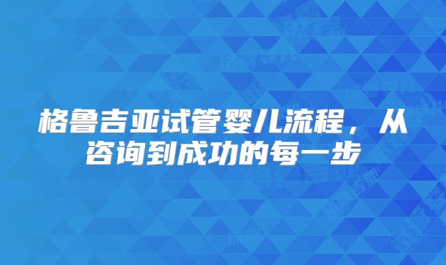 格鲁吉亚试管婴儿流程,从咨询到成功的每一步