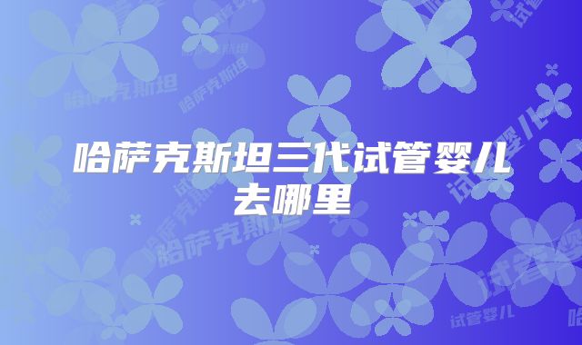 哈萨克斯坦三代试管婴儿去哪里