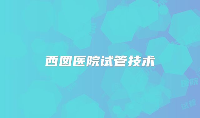 西囡医院试管技术