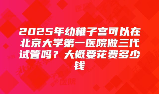 2025年幼稚子宫可以在北京大学第一医院做三代试管吗?大概要花费多少钱