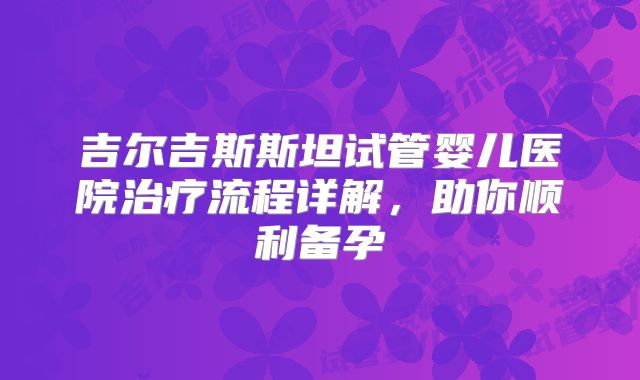 吉尔吉斯斯坦试管婴儿医院治疗流程详解，助你顺利备孕