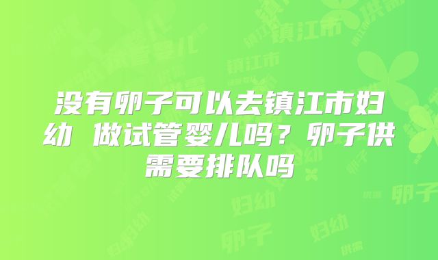 没有卵子可以去镇江市妇幼 做试管婴儿吗？卵子供需要排队吗
