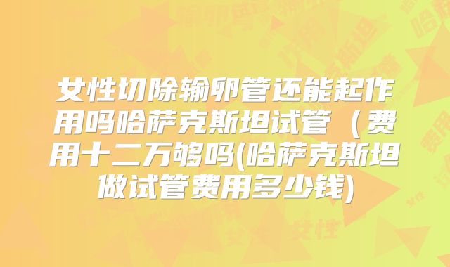 女性切除输卵管还能起作用吗哈萨克斯坦试管（费用十二万够吗(哈萨克斯坦做试管费用多少钱)