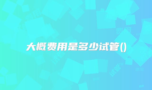 大概费用是多少试管()