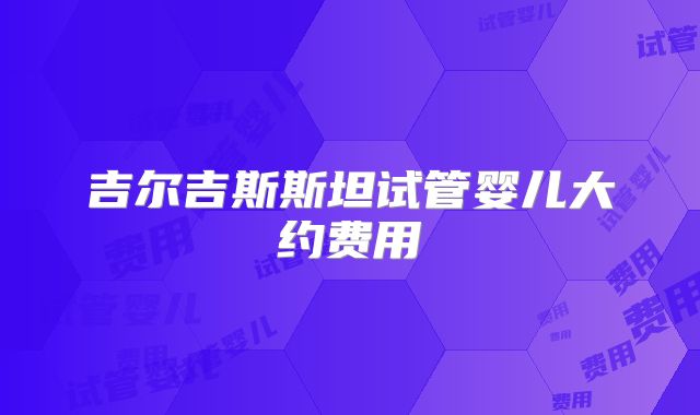 吉尔吉斯斯坦试管婴儿大约费用