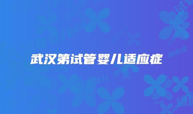 武汉第试管婴儿适应症