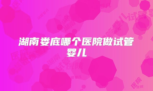 湖南娄底哪个医院做试管婴儿