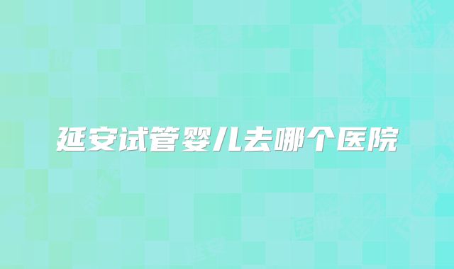 延安试管婴儿去哪个医院