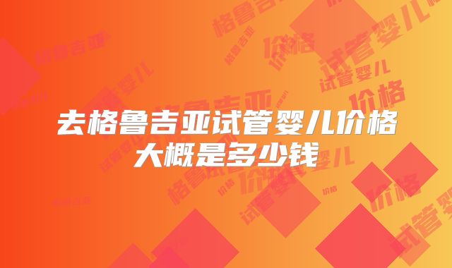 去格鲁吉亚试管婴儿价格大概是多少钱