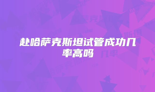 赴哈萨克斯坦试管成功几率高吗