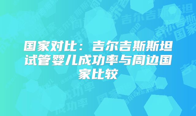 国家对比:吉尔吉斯斯坦试管婴儿成功率与周边国家比较