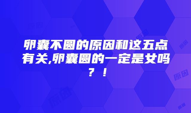卵囊不圆的原因和这五点有关,卵囊圆的一定是女吗？！