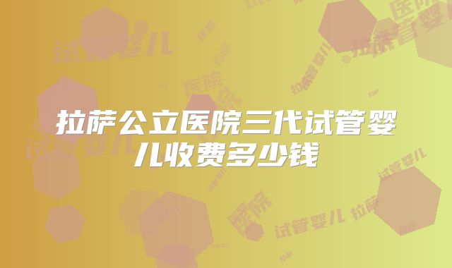 拉萨公立医院三代试管婴儿收费多少钱