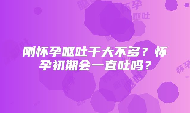 刚怀孕呕吐干大不多？怀孕初期会一直吐吗？