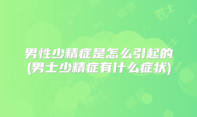 男性少精症是怎么引起的(男士少精症有什么症状)