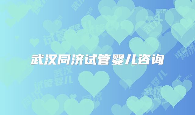 武汉同济试管婴儿咨询