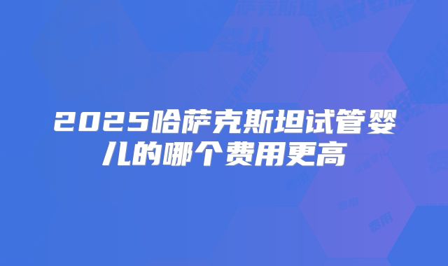 2025哈萨克斯坦试管婴儿的哪个费用更高