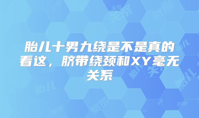胎儿十男九绕是不是真的看这,脐带绕颈和XY毫无关系