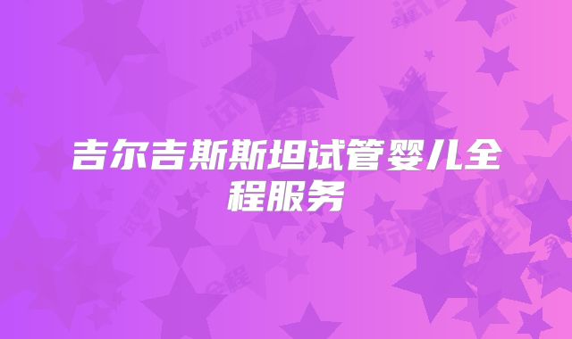 吉尔吉斯斯坦试管婴儿全程服务