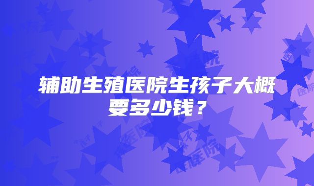 辅助生殖医院生孩子大概要多少钱?