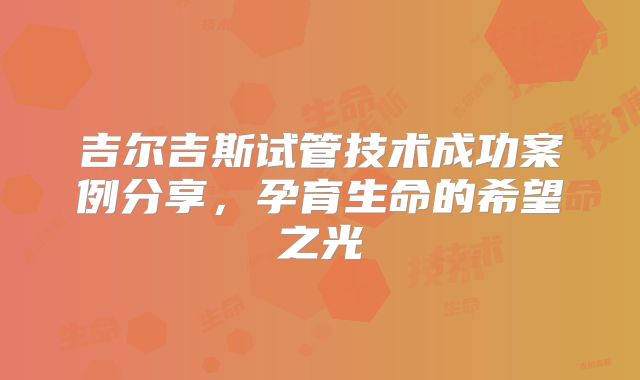 吉尔吉斯试管技术成功案例分享,孕育生命的希望之光