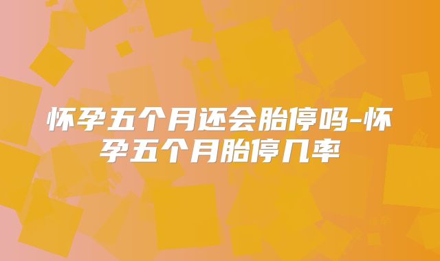 怀孕五个月还会胎停吗-怀孕五个月胎停几率