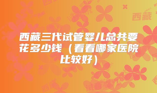 西藏三代试管婴儿总共要花多少钱（看看哪家医院比较好）