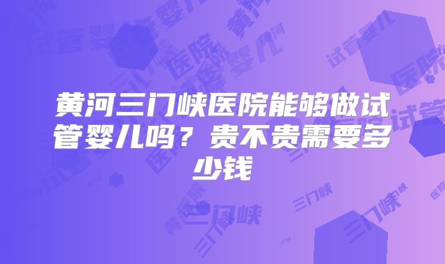 黄河三门峡医院能够做试管婴儿吗？贵不贵需要多少钱