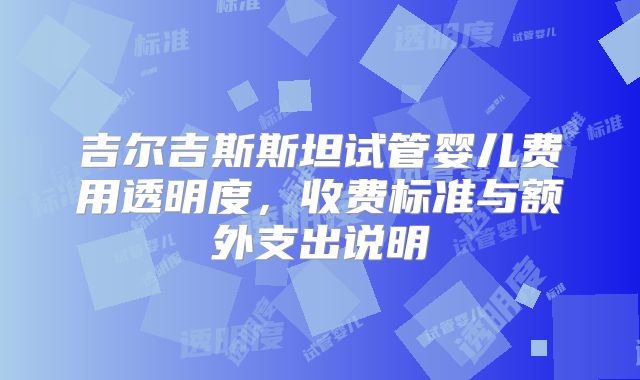 吉尔吉斯斯坦试管婴儿费用透明度，收费标准与额外支出说明